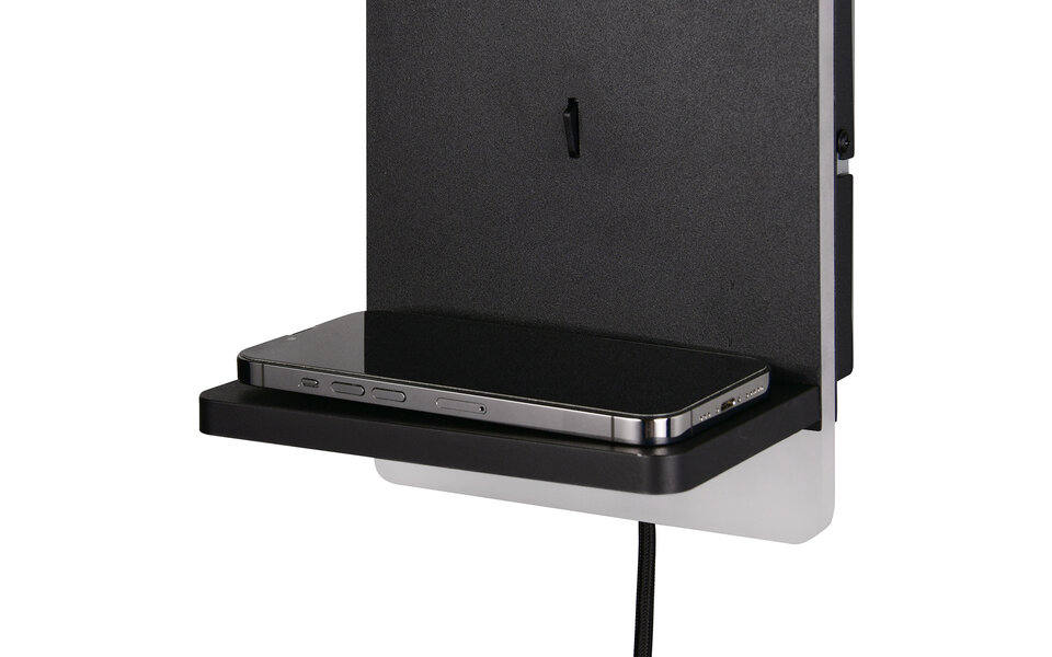 HLW LED LED Wandlamp Dimbaar in Mat Zwart met Warm Wit Licht 2700K–3000K en Laadstation