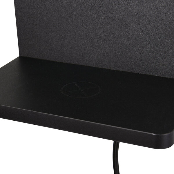 HLW LED LED Wandlamp Dimbaar in Mat Zwart met Warm Wit Licht 2700K–3000K en Laadstation