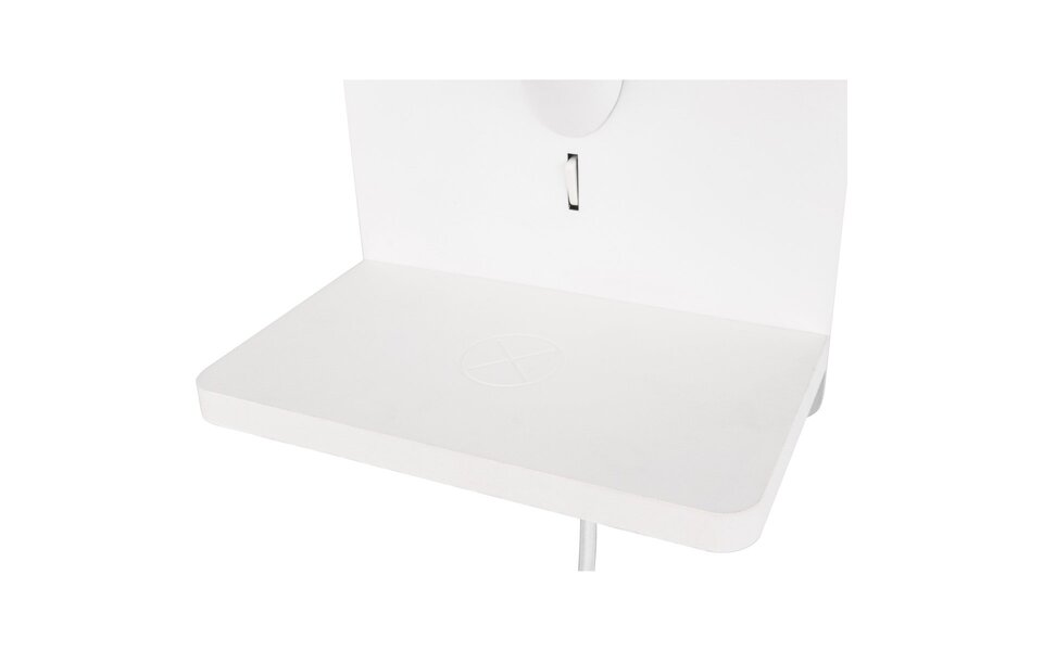 HLW LED LED Wandlamp Mat Wit - Metalen Vloerlamp met IP20, Laadstation en E14 Fitting