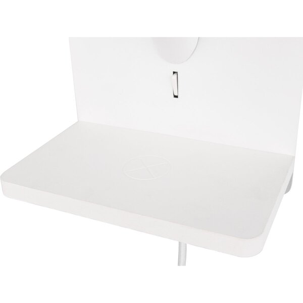 HLW LED LED Wandlamp Mat Wit - Metalen Vloerlamp met IP20, Laadstation en E14 Fitting