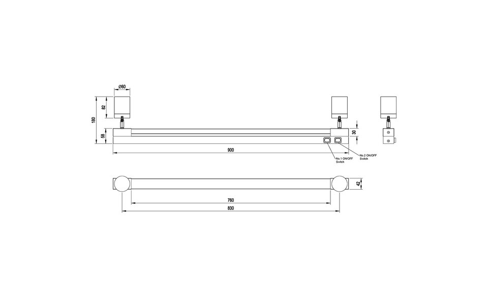 HLW LED Moderne LED Wandlamp Trion Rucola XL - 9W, Metalen Vloerlamp Stijl, GU10 Fitting & Aanpasbare Kleur