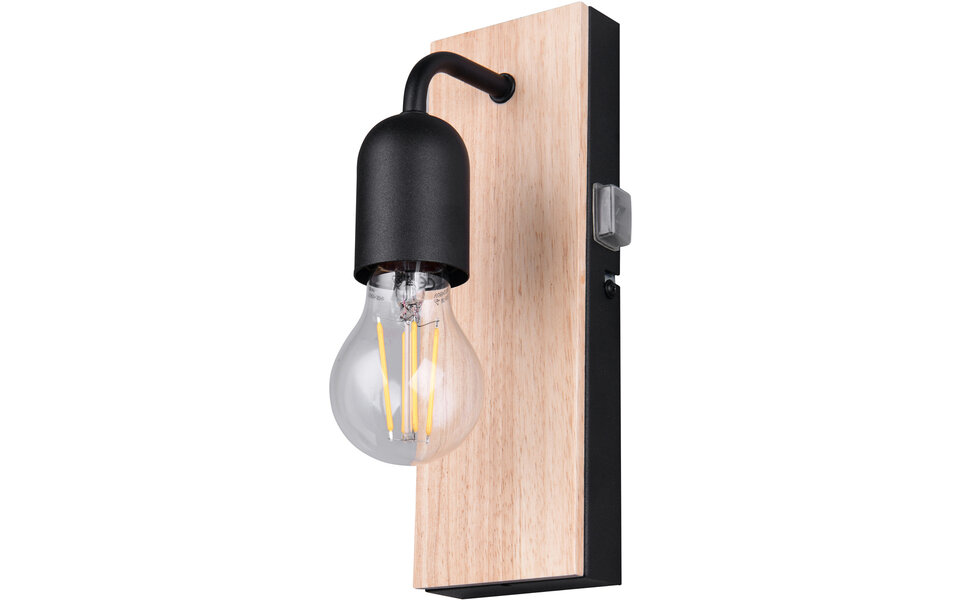 HLW LED LED Wandlamp Trion Turo van natuurhout - Stijlvolle LED Vloerlamp & Wandverlichting