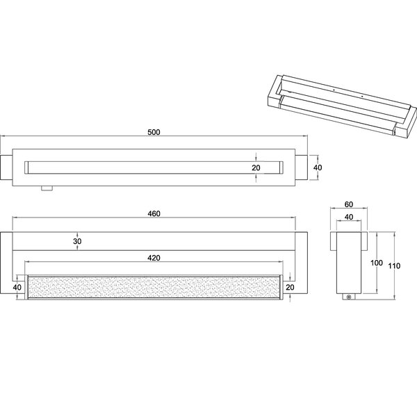 HLW LED LED Wandlamp 9W Trion Fabio - Chroom, Aanpasbare Kleur & Touchdimmer