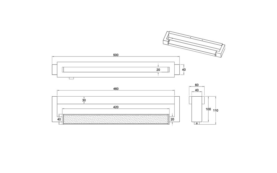 HLW LED LED Wandlamp Fabio 9W - Mat Zwarte Wandverlichting met Touchdimmer & Aanpasbare Kleur