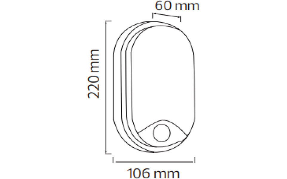 HLW LED LED Wandlamp met Sensor 15W - Warm Wit 2700K–3000K - Zwart & Wit - IP54