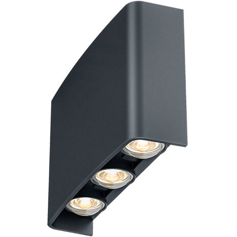 LED Wandlamp & Vloerlamp Zwart - IP65 Waterdicht, 6W LED, Beam Angle Verstelbaar, Warm-wit tot Daglicht Wit