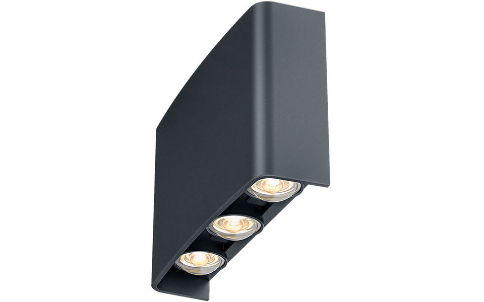 HLW LED LED Wandlamp & Vloerlamp Zwart - IP65 Waterdicht, 6W LED, Beam Angle Verstelbaar, Warm-wit tot Daglicht Wit