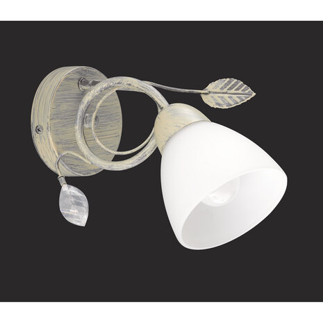 HLW LED LED Wandlamp Trion Trada - Antiek Grijs Aluminium met E14 fitting