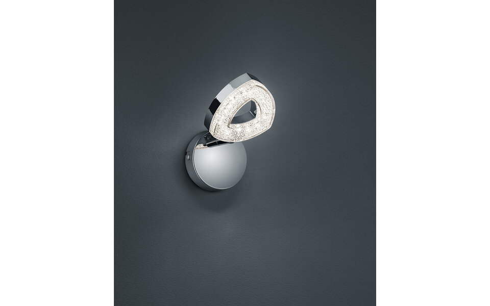 HLW LED LED Wandspot - Mat Chroom Aluminium - 4W LED Spot Warm Wit 2700K–3000K HLW LED LED Wandspot - Mat Chroom Aluminium - 4W LED Spot Warm Wit 2700K–3000K