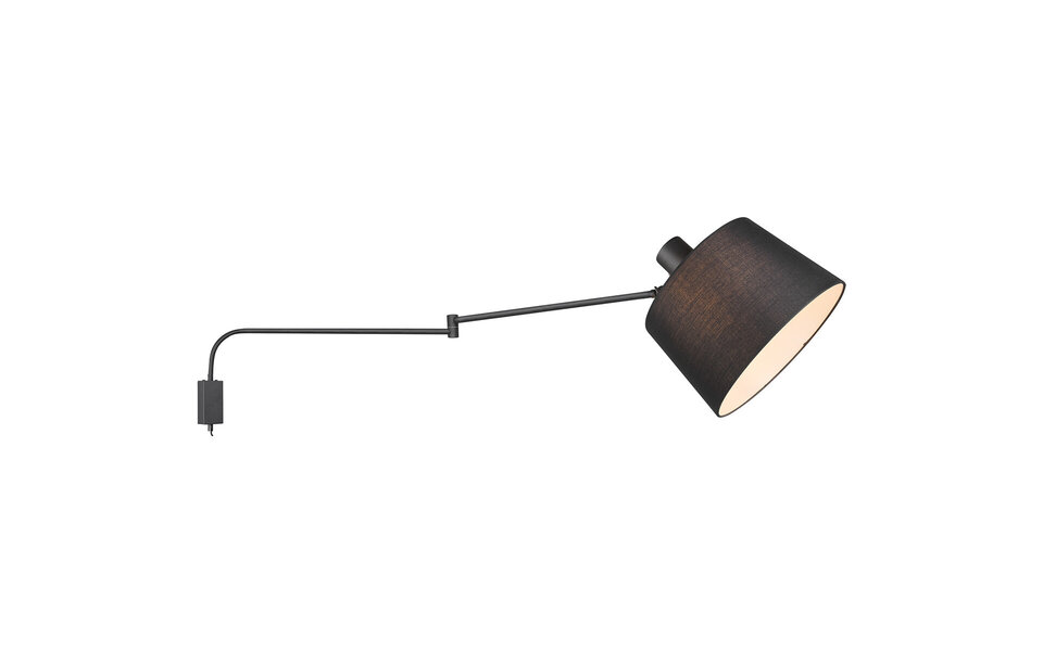 HLW LED LED Wandlamp Trion Badi - Mat Zwarte Aluminium Vloerlamp met E27 Fitting