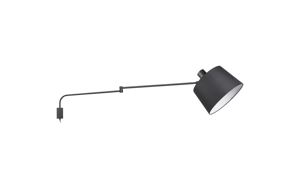 HLW LED LED Wandlamp Trion Badi - Mat Zwarte Aluminium Vloerlamp met E27 Fitting