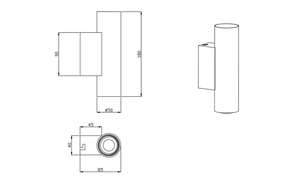 HLW LED LED Wandlamp & Vloerlamp Mat Zwart - Trion Vundon Up & Down, 2-lichts, E27 Fitting HLW LED LED Wandlamp & Vloerlamp Mat Zwart - Trion Vundon Up & Down, 2-lichts, E27 Fitting