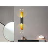 HLW LED LED Wandlamp Mat Zwart/Gouden Design - 4-lichts Up & Down LED Vloerlamp HLW LED LED Wandlamp Mat Zwart/Gouden Design - 4-lichts Up & Down LED Vloerlamp