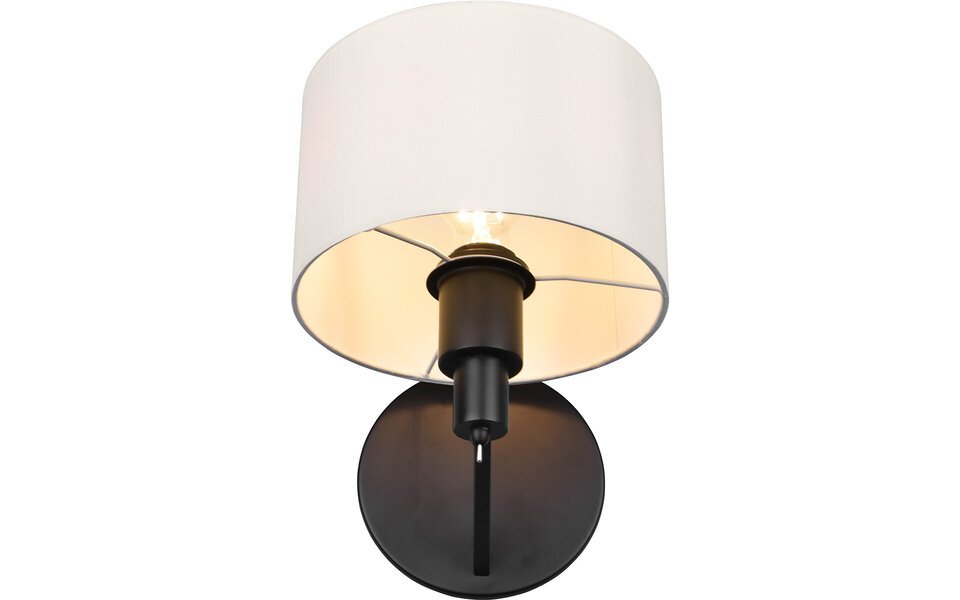 HLW LED Trion Cindy LED Wandlamp - Mat Zwarte Wandverlichting met E27 Fitting, Aluminium