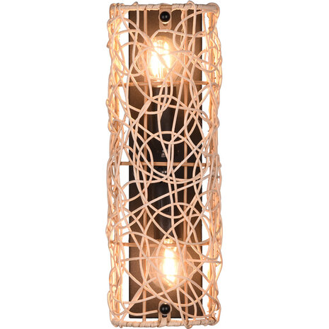 HLW LED LED Wandlamp Trion Lopar - Houten Vloerlamp met Beam Angle Verstelbaar