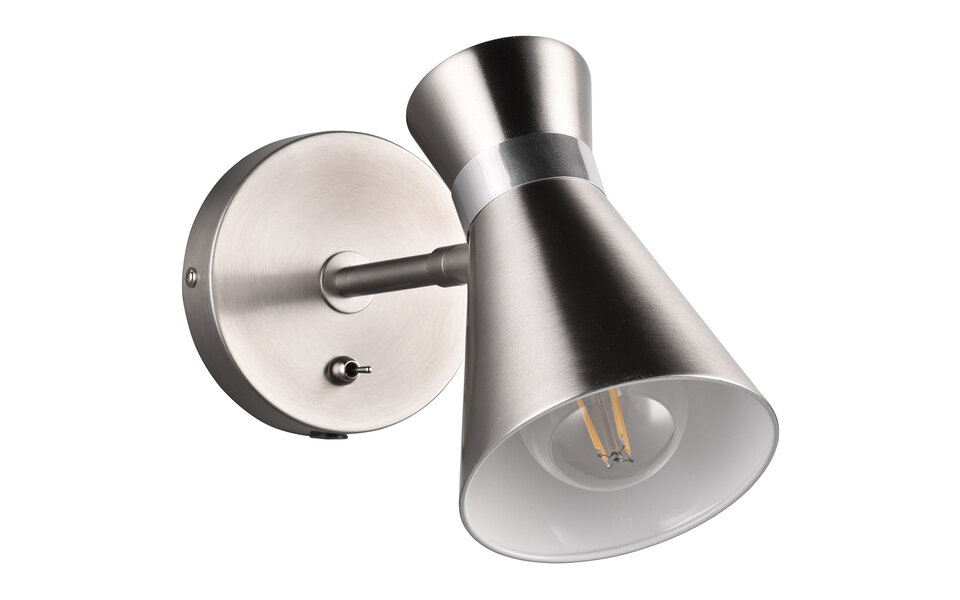 HLW LED LED Wandlamp Mat Nikkel - Duurzame Metalen Vloerlamp met E27 Fitting HLW LED LED Wandlamp Mat Nikkel - Duurzame Metalen Vloerlamp met E27 Fitting