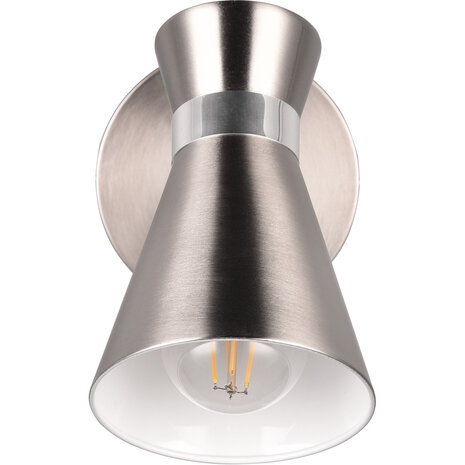 HLW LED LED Wandlamp Mat Nikkel - Duurzame Metalen Vloerlamp met E27 Fitting HLW LED LED Wandlamp Mat Nikkel - Duurzame Metalen Vloerlamp met E27 Fitting