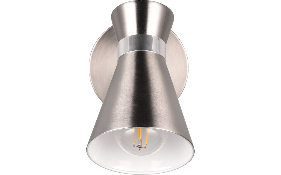 HLW LED LED Wandlamp Mat Nikkel - Duurzame Metalen Vloerlamp met E27 Fitting HLW LED LED Wandlamp Mat Nikkel - Duurzame Metalen Vloerlamp met E27 Fitting