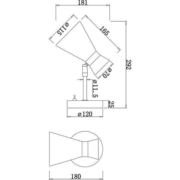 HLW LED LED Wandlamp Mat Nikkel - Duurzame Metalen Vloerlamp met E27 Fitting HLW LED LED Wandlamp Mat Nikkel - Duurzame Metalen Vloerlamp met E27 Fitting