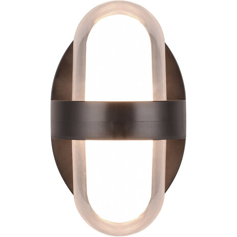 HLW LED LED Wandlamp Mat Zwart met Warm Wit 3000K, 3.5W LED & Dubbele Lichtpunten