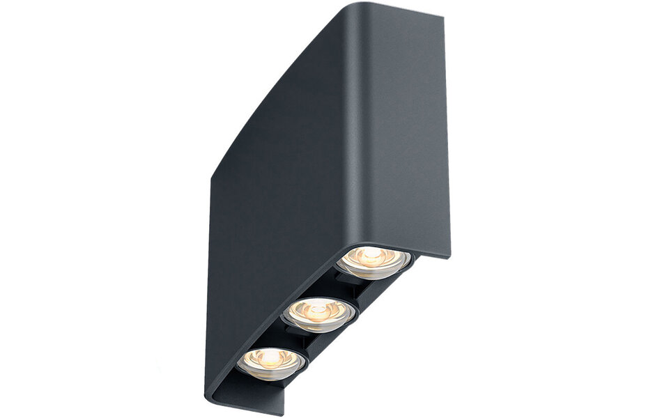 HLW LED LED Wandlamp & Vloerlamp 6W - Waterdicht IP65, Neutraal Wit, Verstelbare Beam Angle, Zwart & Wit