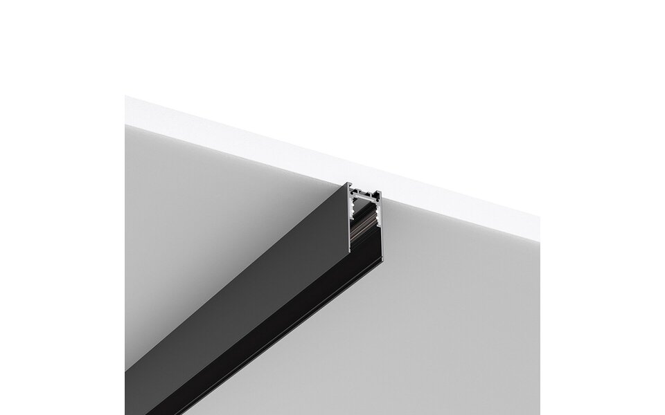 HLW LED 48V Magnetische Track Rail 1m Zwart - Perfect voor LED lamp en Opbouw LED Downlight