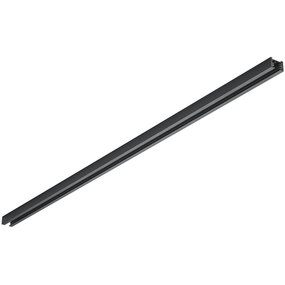 Trion Spanningsrail Dual 2 Fase - Zwart Aluminium - 1 Meter