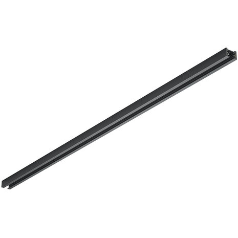 HLW LED Trion Dual Spanningsrail - 2 Fase Opbouw - Zwarte Aluminium Rail 1m
