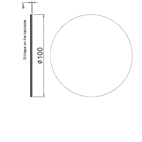 HLW LED LED Lamp Afdekking Trion Dual - Metalen Witte Vloerlamp Rond 10cm HLW LED LED Lamp Afdekking Trion Dual - Metalen Witte Vloerlamp Rond 10cm