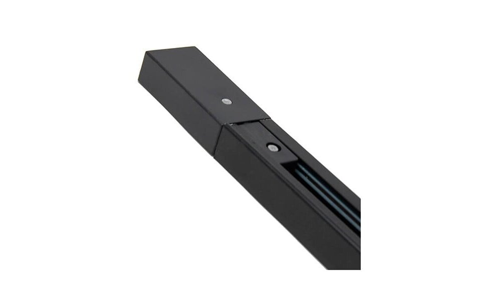 HLW LED Spanningsrail 1 Fase Opbouw 3 Meter Zwart Aluminium – Perfect voor LED lamp & Opbouw LED Downlight