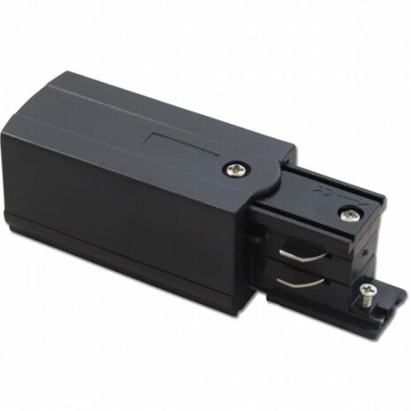 HLW LED 3 Fase Spanningsrail Prixa 2 Meter Zwart Aluminium voor LED lamp & Opbouw LED Downlight