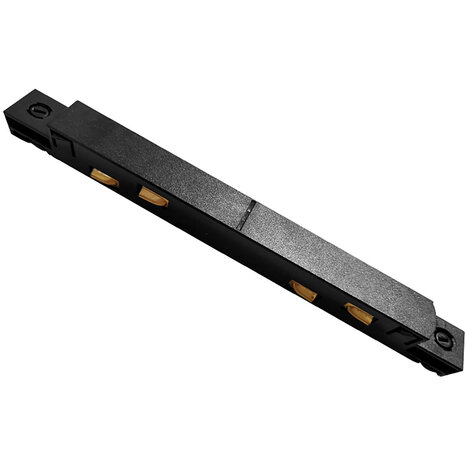HLW LED Rechte Connector - Doorverbinder voor Zwarte Vloerlamp en LED lamp 48V Brinton Magni Track