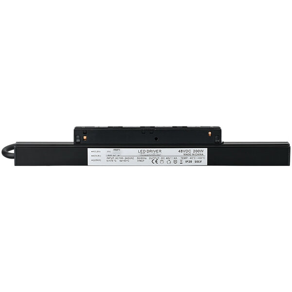 HLW LED 200W LED Driver voor 48V Magnetische Track Rails - Zwarte LED Vloerlamp Voedingsconnector