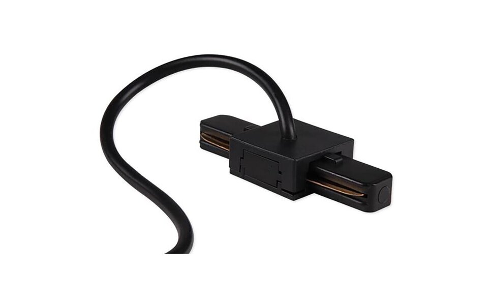HLW LED Zwarte Spanningsrail Voedingsconnector - Ideaal voor LED lamp en vloerlamp