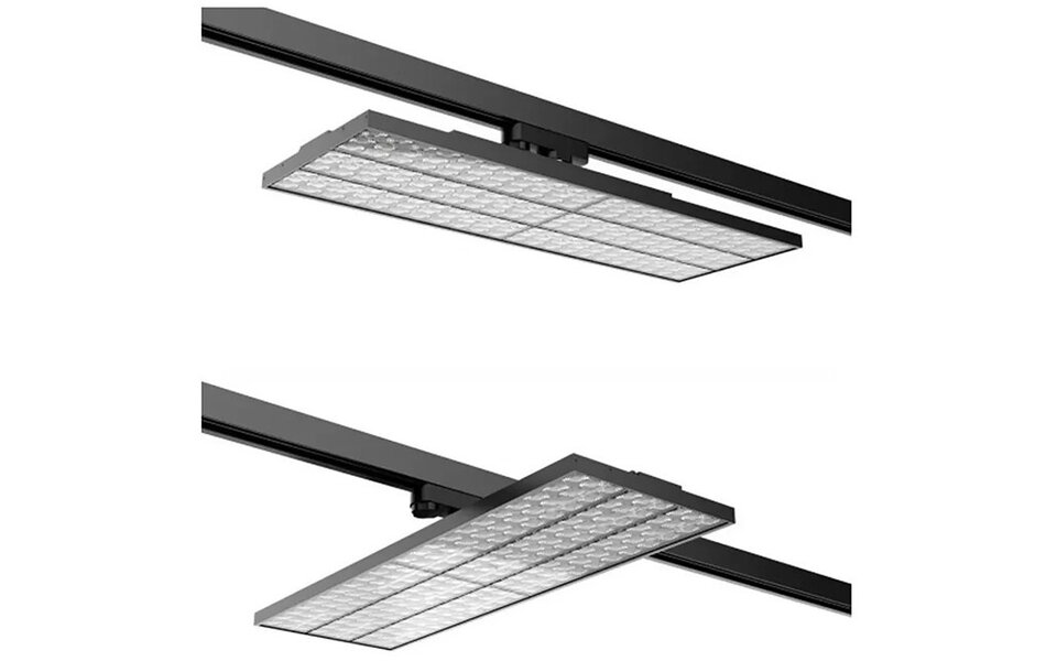 HLW LED Spanningsrail Connector Hanglamp - Zwarte Vloerlamp met LED lamp, 3 Fase