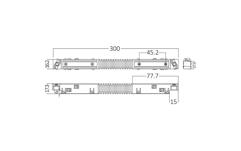 HLW LED Flexibele Connector Zwart - Doorverbinder voor LED Lamp en Zwarte Vloerlamp Track Rails