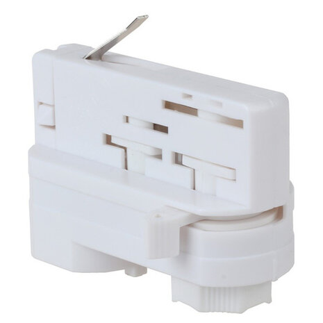 Spanningsrail Connector Hanglamp Wit met LED lamp - Witte Vloerlamp 3 Fase