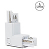 HLW LED Spanningsrail Doorverbinder Wit - 3 Fase Hoek L Koppeling Links met Beam Angle verstelbaar HLW LED Spanningsrail Doorverbinder Wit - 3 Fase Hoek L Koppeling Links met Beam Angle verstelbaar