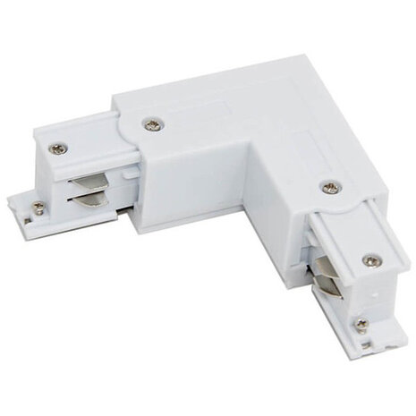 HLW LED LED lamp Witte Vloerlamp met verstelbare Beam Angle en Spanningsrail Hoek L Koppeling Rechts