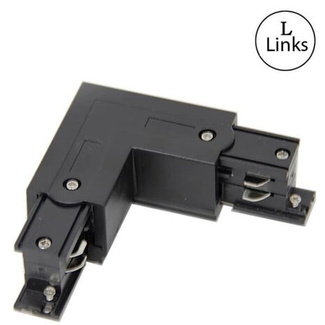 HLW LED Spanningsrail Doorverbinder Zwart - Links - 3 Fase - LED Lamp & Vloerlamp Beam Angle verstelbaar HLW LED Spanningsrail Doorverbinder Zwart - Links - 3 Fase - LED Lamp & Vloerlamp Beam Angle verstelbaar