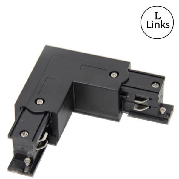 HLW LED Spanningsrail Doorverbinder Zwart - Links - 3 Fase - LED Lamp & Vloerlamp Beam Angle verstelbaar HLW LED Spanningsrail Doorverbinder Zwart - Links - 3 Fase - LED Lamp & Vloerlamp Beam Angle verstelbaar