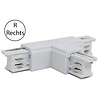 HLW LED Spanningsrail Doorverbinder Rechts Wit - 3 Fase voor LED Lamp & Witte Vloerlamp