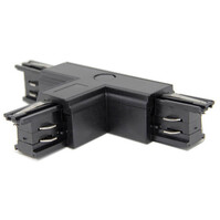 Zwarte Vloerlamp LED lamp met Spanningsrail Doorverbinder T Koppeling