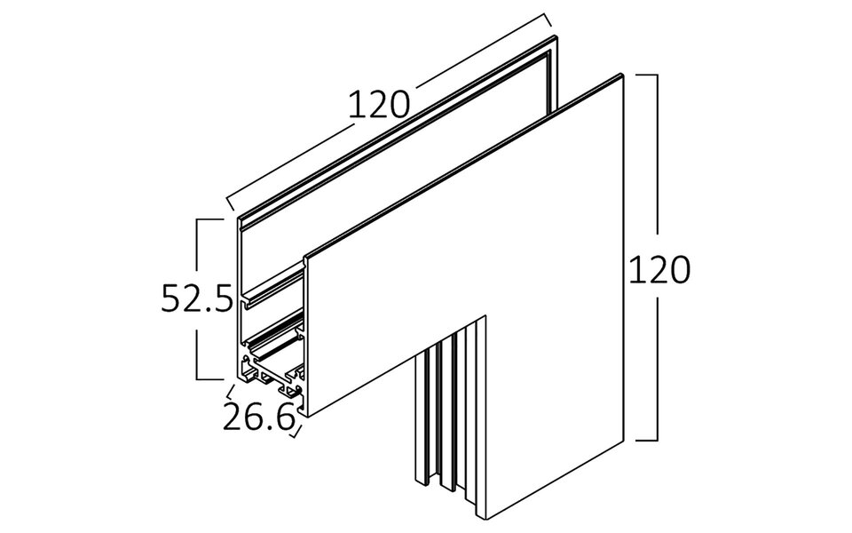 HLW LED Hoekstuk Zwart voor 48V Magnetische Track Rails - Opbouw - LED lamp & verstelbare beam angle HLW LED Hoekstuk Zwart voor 48V Magnetische Track Rails - Opbouw - LED lamp & verstelbare beam angle