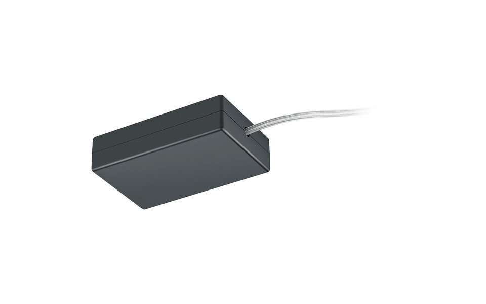 HLW LED Spanningsrail Voedingsconnector Mat Zwart – Ideaal voor LED lamp & Zwarte Vloerlamp