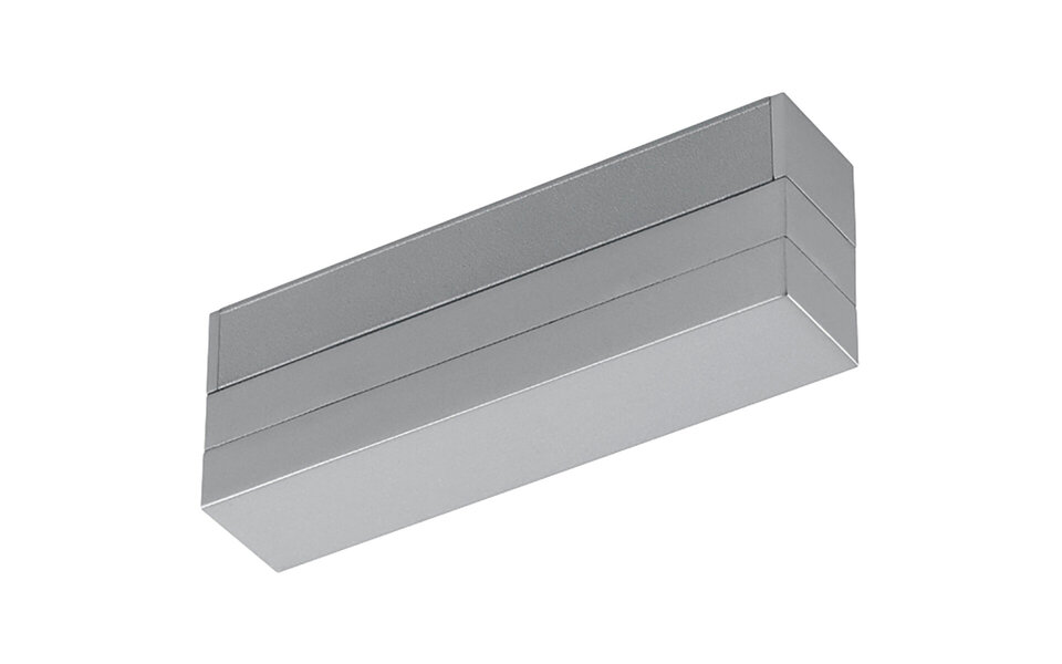 HLW LED Trion Dual Spanningsrail Voedingsconnector 2 Fase Mat Titaan voor LED lamp HLW LED Trion Dual Spanningsrail Voedingsconnector 2 Fase Mat Titaan voor LED lamp