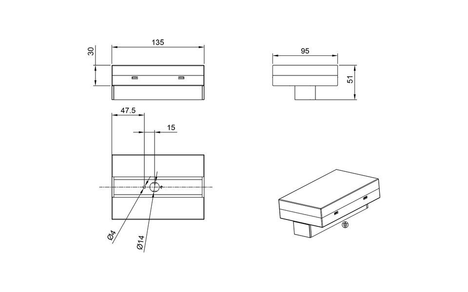 HLW LED Spanningsrail Voedingsconnector Mat Zwart - Perfect voor LED lamp en zwarte vloerlamp