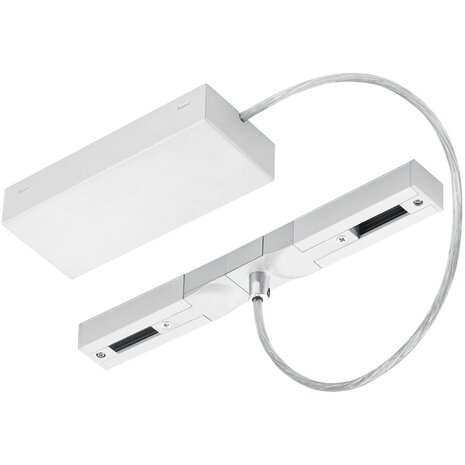 HLW LED Flexibele Spanningsrail Voedingsconnector Mat Wit voor LED lamp & Witte Vloerlamp HLW LED Flexibele Spanningsrail Voedingsconnector Mat Wit voor LED lamp & Witte Vloerlamp