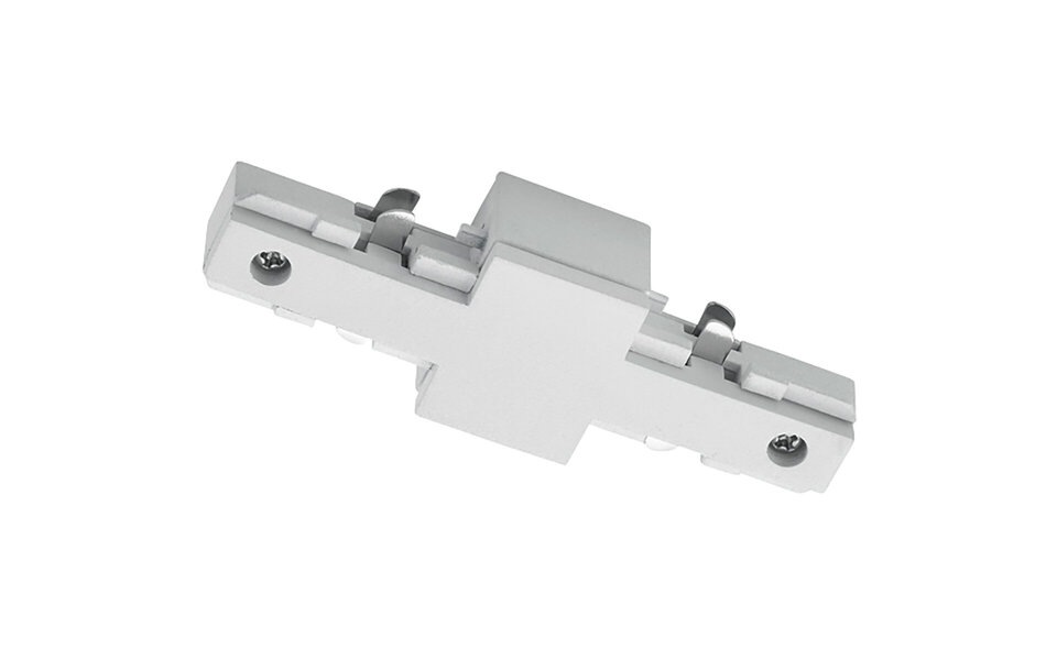 HLW LED Mat Witte Spanningsrail Doorverbinder - Trion Dual Rechte Connector 2 Fase