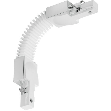 Spanningsrail Doorverbinder Mat Wit - Flexibele Connector voor LED lamp & Witte Vloerlamp Spanningsrail Doorverbinder Mat Wit - Flexibele Connector voor LED lamp & Witte Vloerlamp